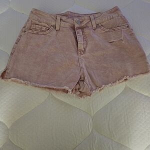 Pink Denim Women Shorts
